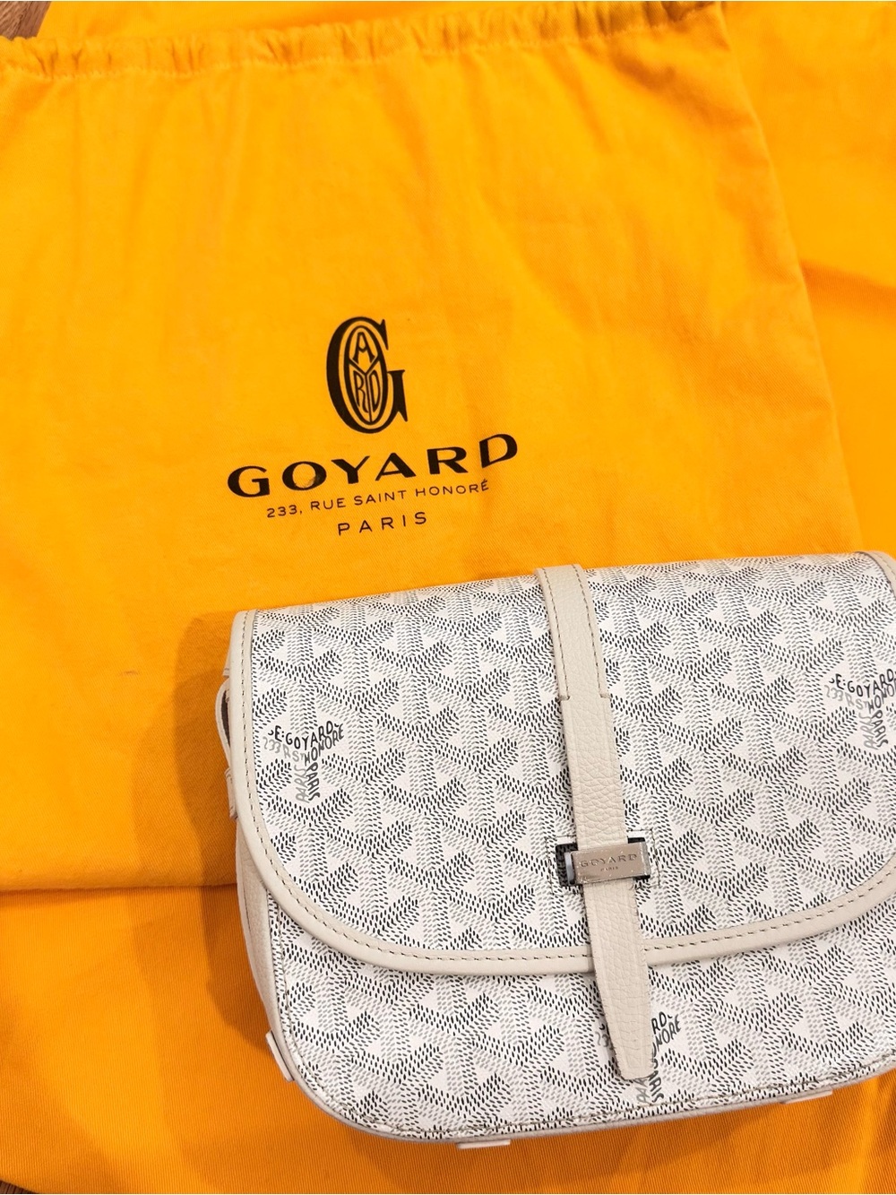 Goyard Belvedere PM, white